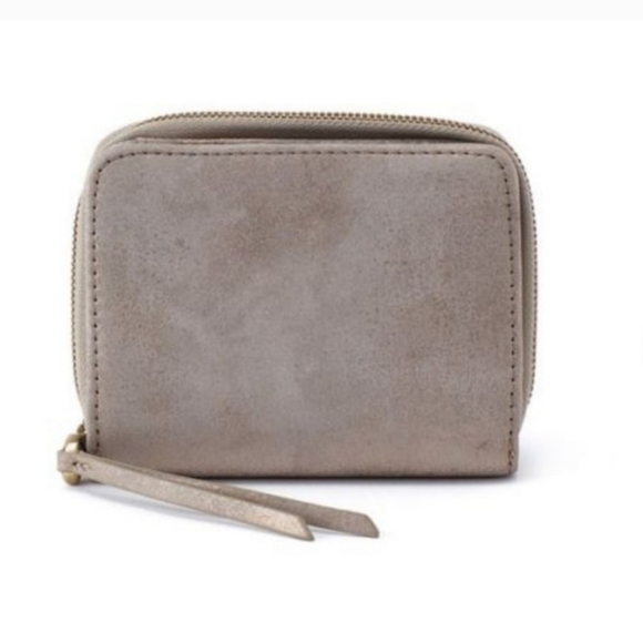 Hobo Pride Zip Around Wallet, Granite Gold Metallic